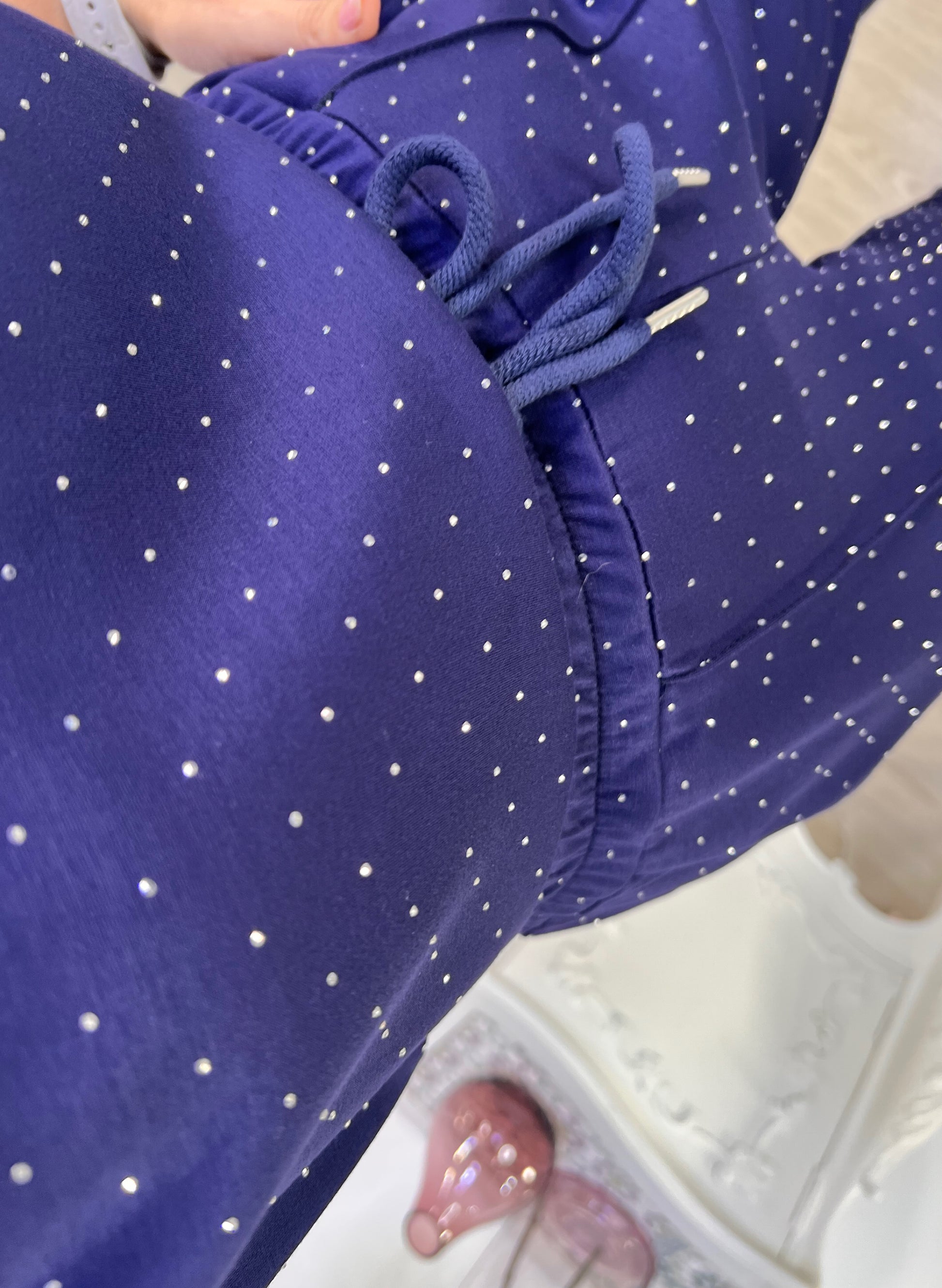 CONJUNTO AZUL MARINO STRASS