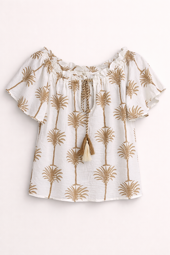 BLUSA BORDADOS PALMERAS