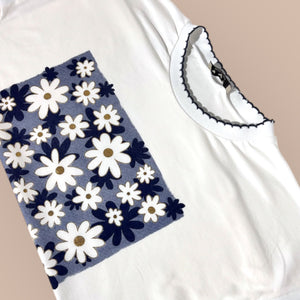 CAMISETA MANGA CORTA FLORES