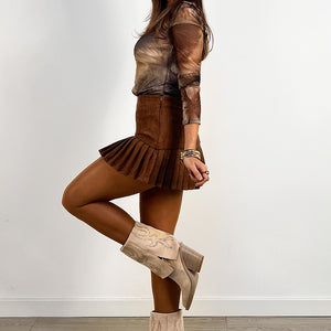 FALDA PANTALON TABLAS ANTELINA