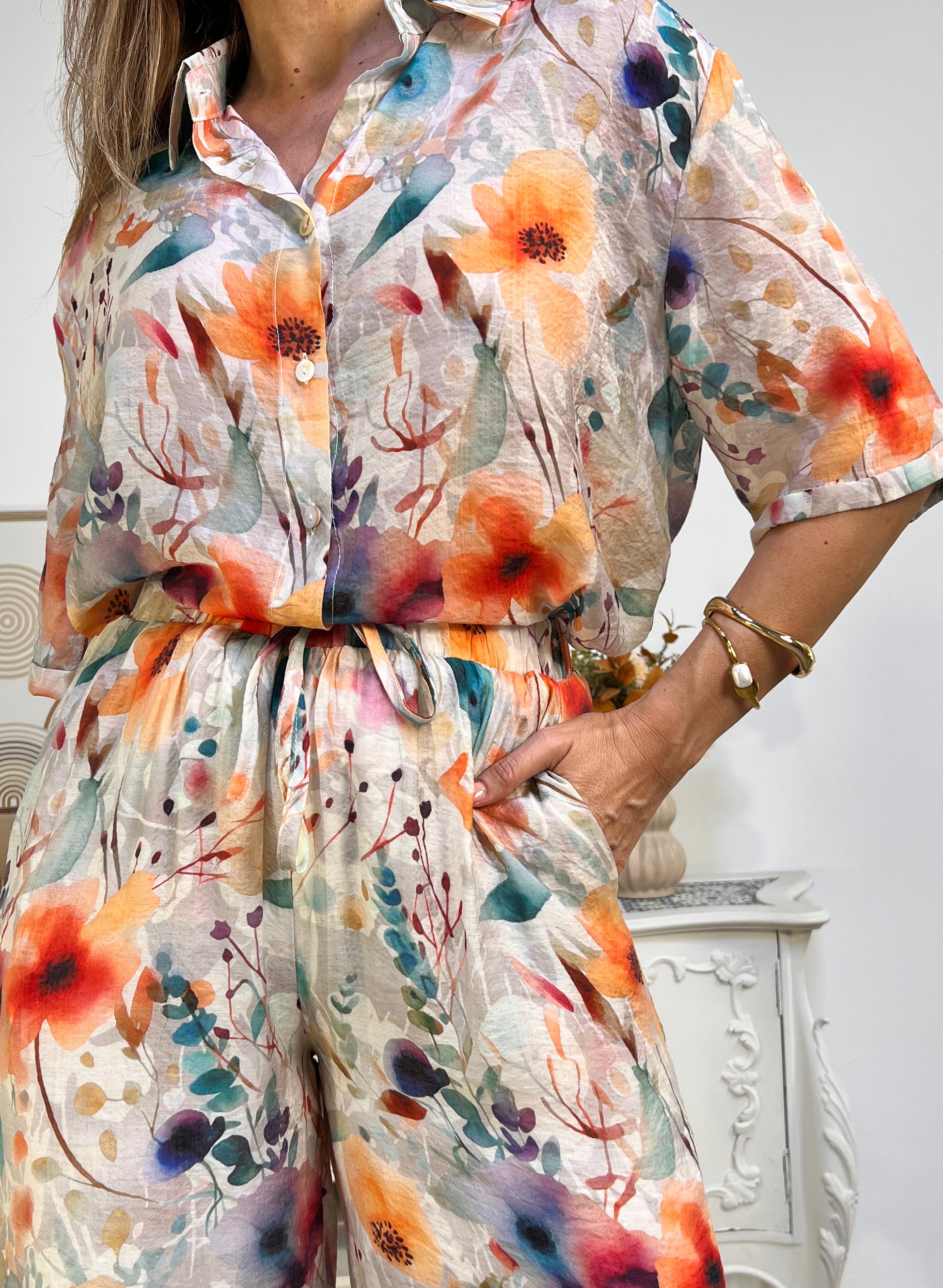 PANTALON LARGO FLORES ESTHER