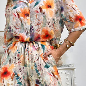 PANTALON LARGO FLORES ESTHER