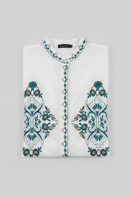 CAMISA BORDADOS CUELLO HELEN