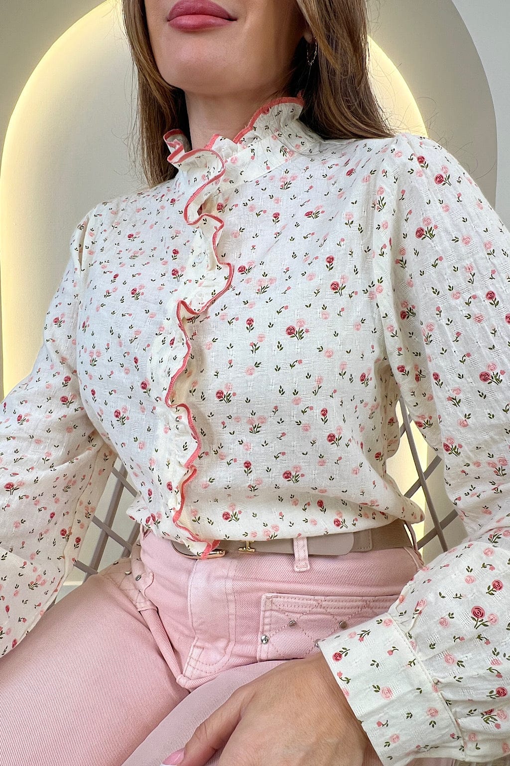BLUSE BLUMEN CAROLIN