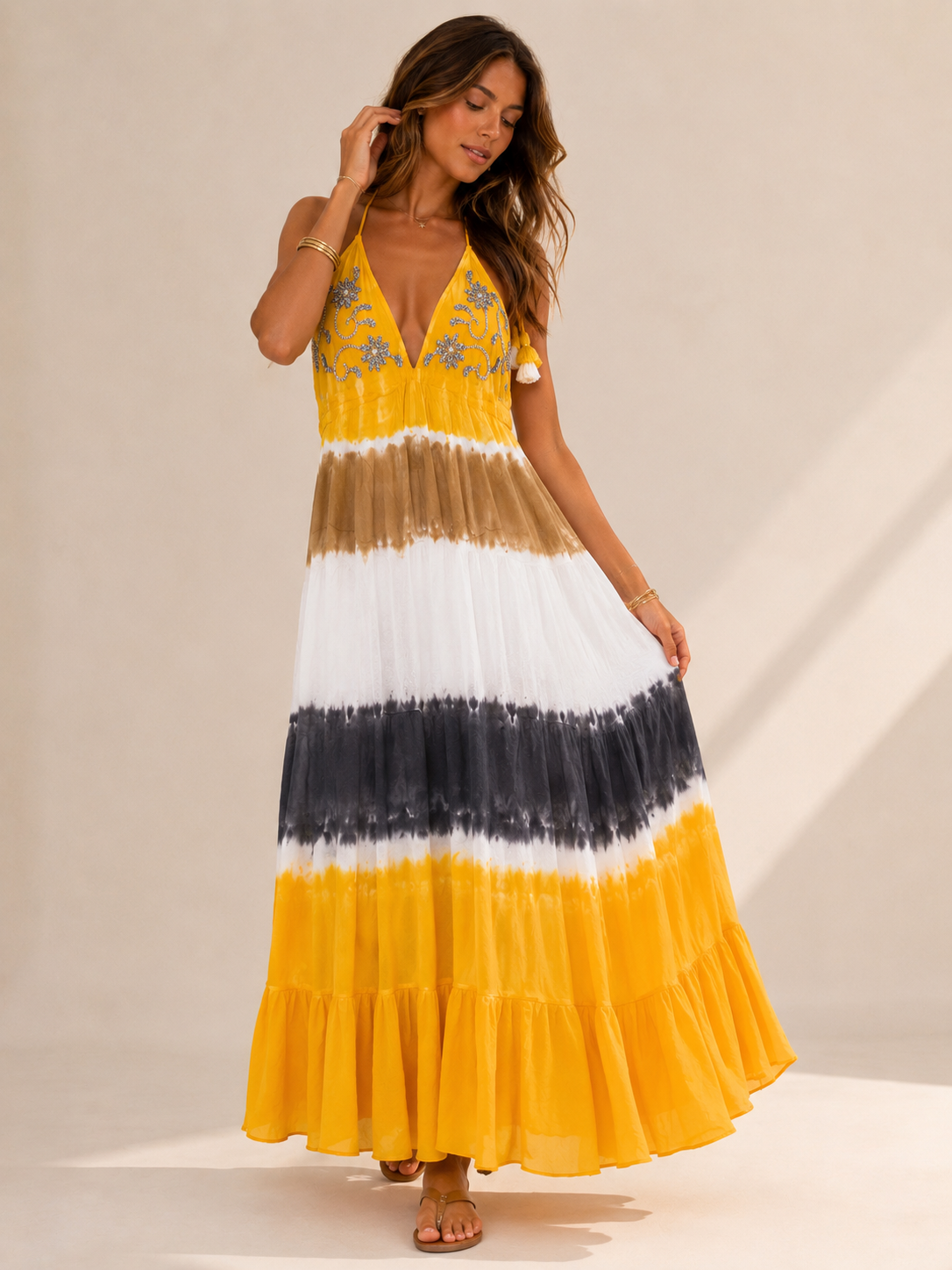 VESTIDO LARGO BOHO MANILA