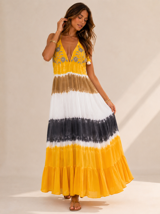 VESTIDO LARGO BOHO MANILA