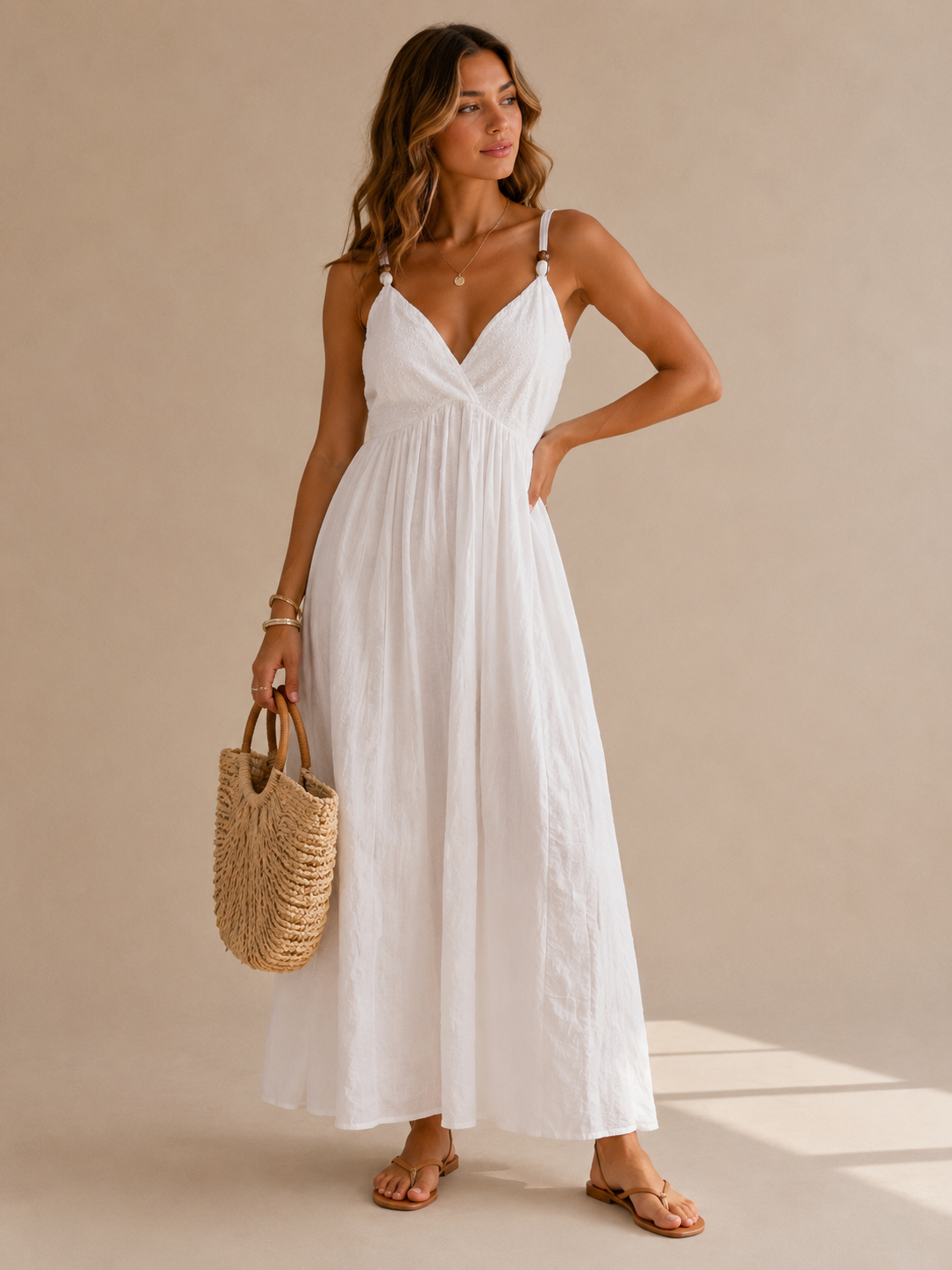 VESTIDO MIDI BORDADO BIANCA
