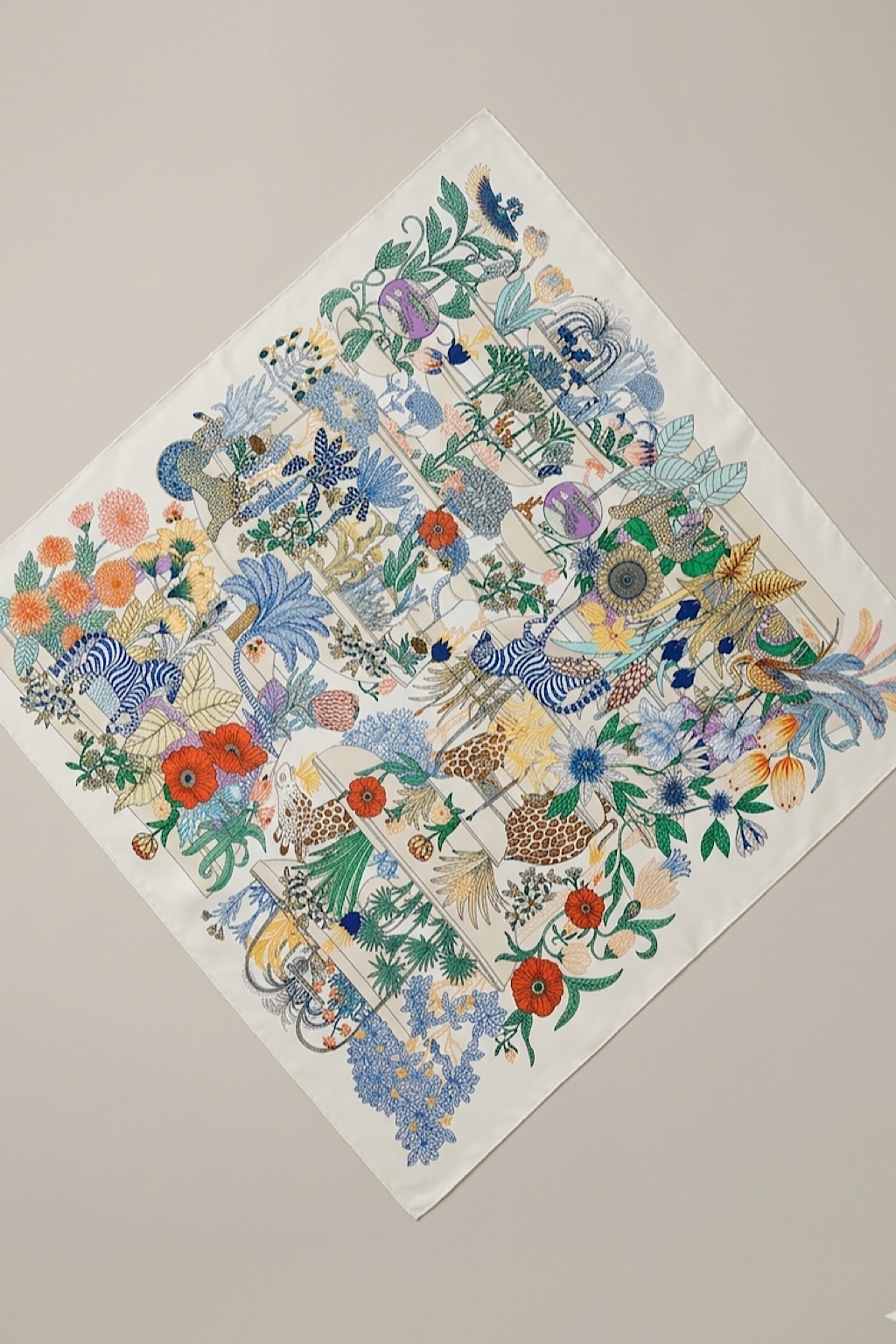 FOULARD IMPRIMÉ POLYNÉSIENNE