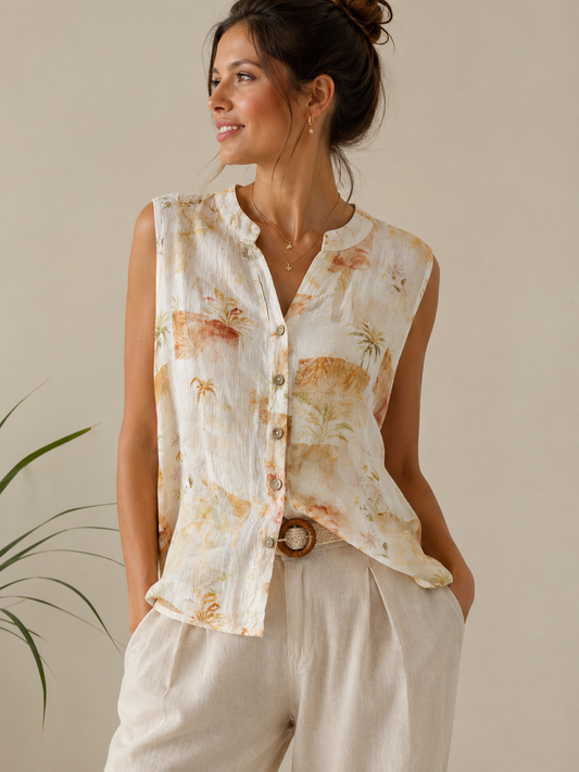 CAMISA SIN MANGAS SABANA