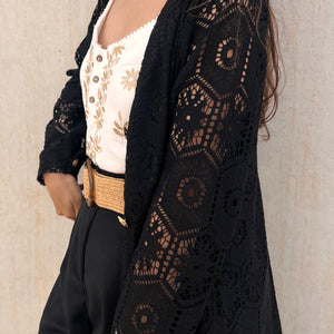 VESTIDO CARDIGAN CROCHET