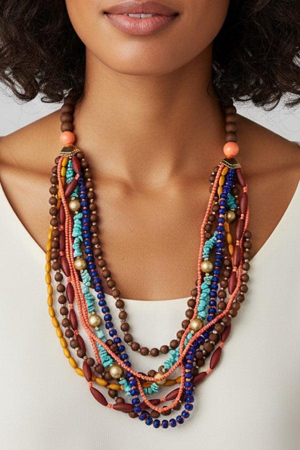 COLLAR ETINICO MULTICOLOR