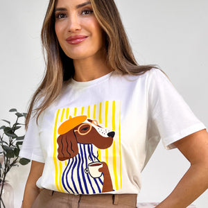 CAMISETA MANGA CORTA PERRO BOINA