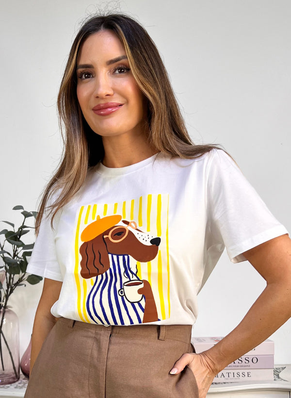 CAMISETA MANGA CORTA PERRO BOINA