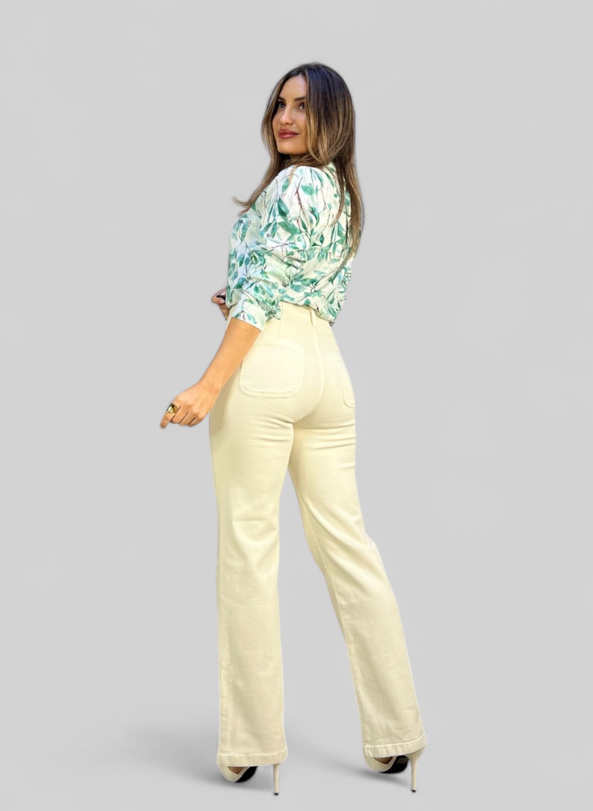 PANTALON VAQUERO BOTONES ALICIA