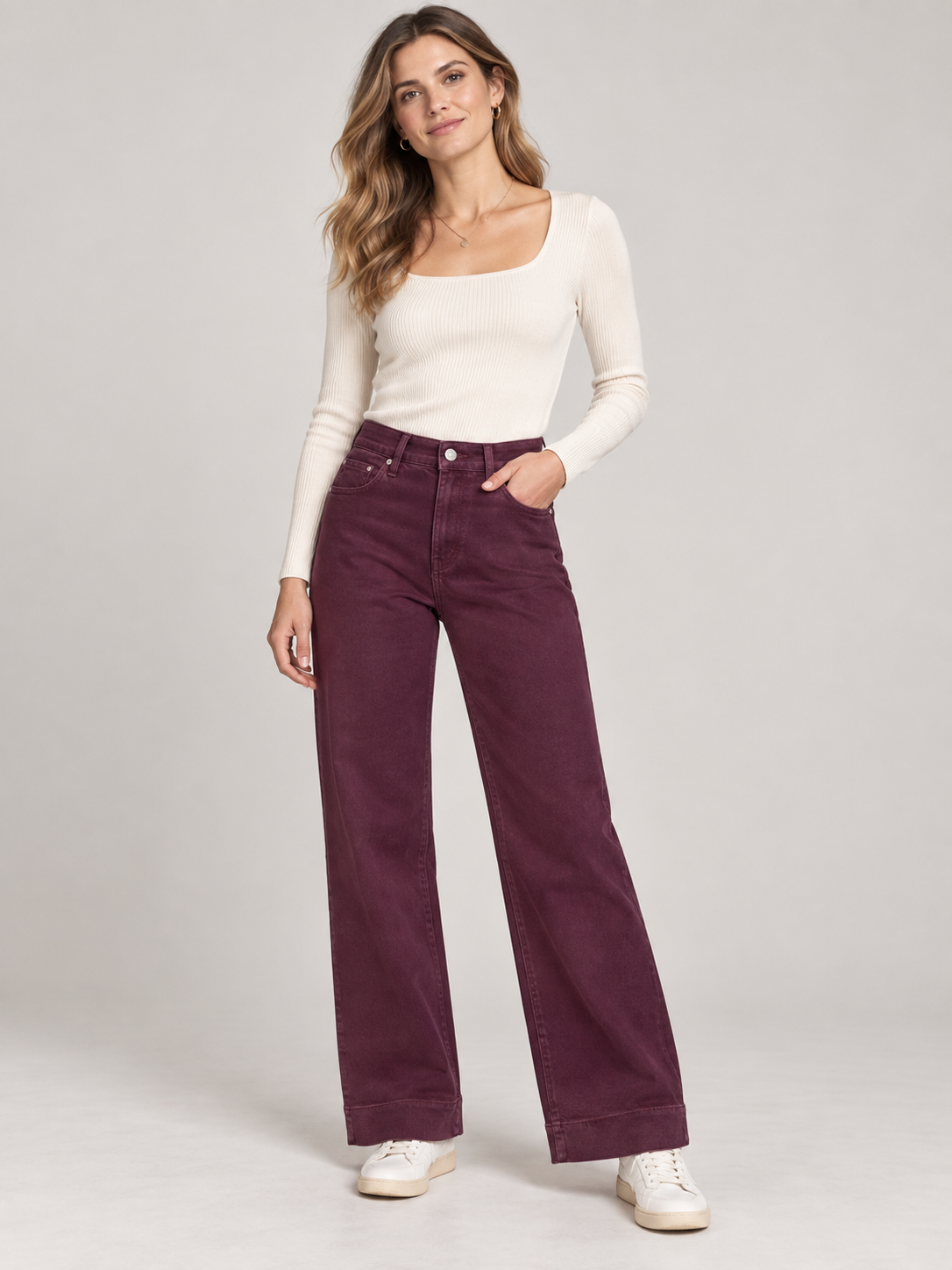 PANTALON VAQUERO TIRO ALTO GABRIELA