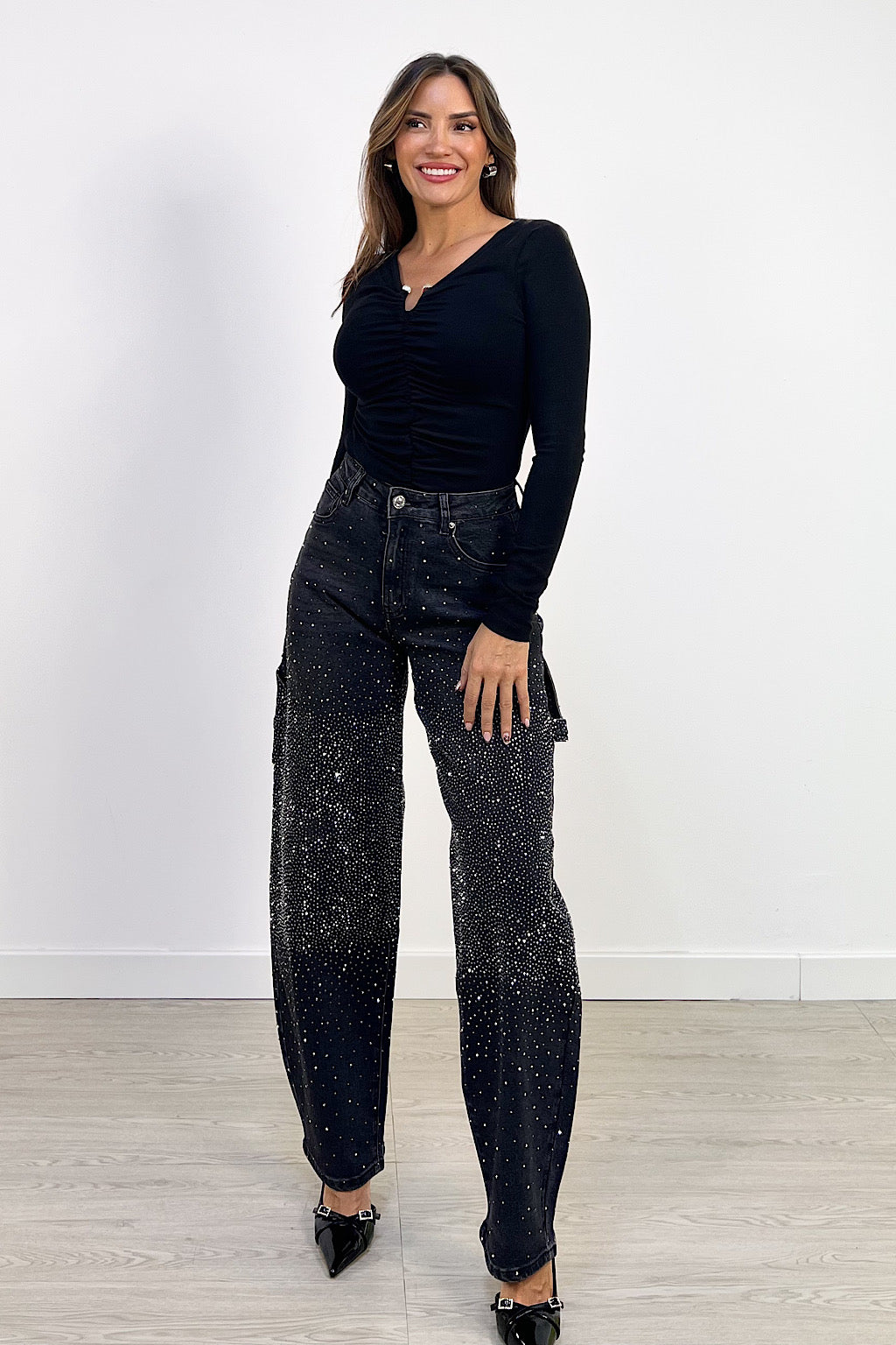 PANTALON BOMBACHO GALAXY NEGRO