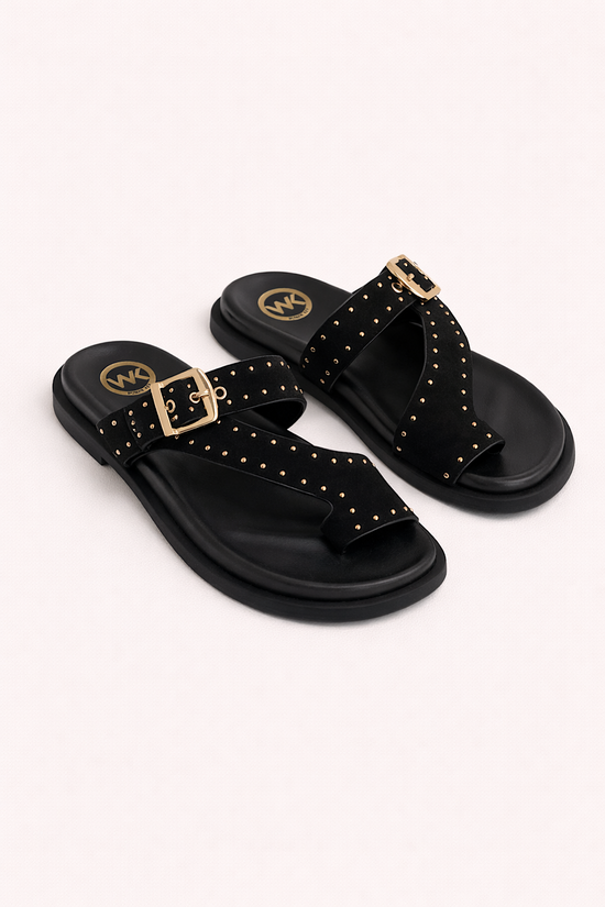 SANDALIA BIO HEBILLA NEGRO