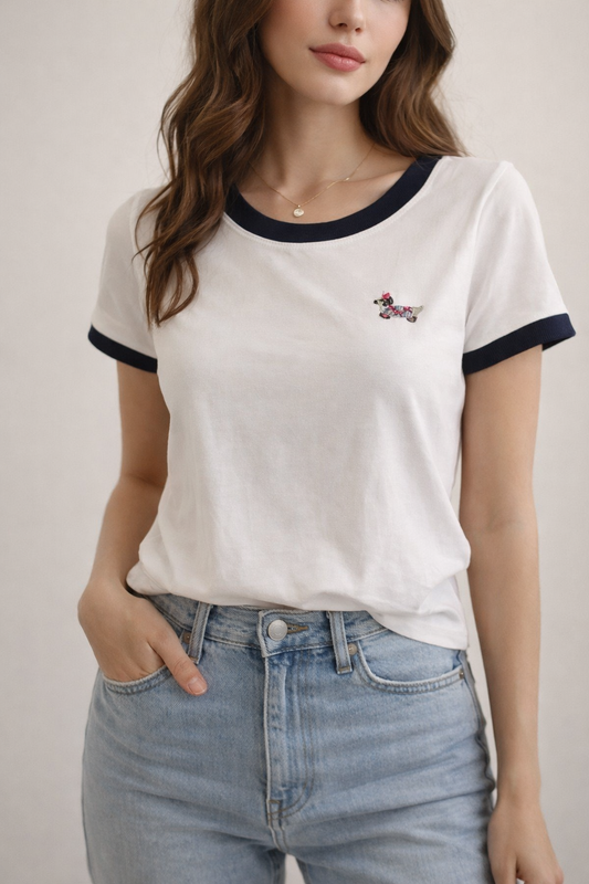 CAMISETA MANGA CORTA PERRITO LAZOS