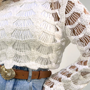 SUETER CORTO CROCHET