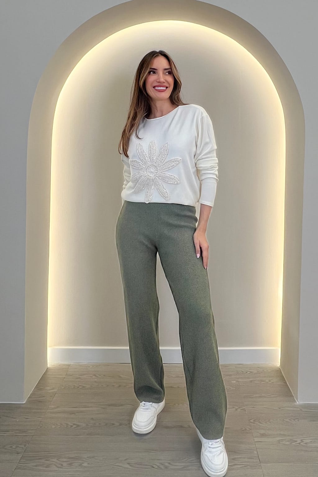 Lange Hose Rippstrick Renata