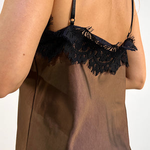 VESTIDO LENCERO ASIMETRICO