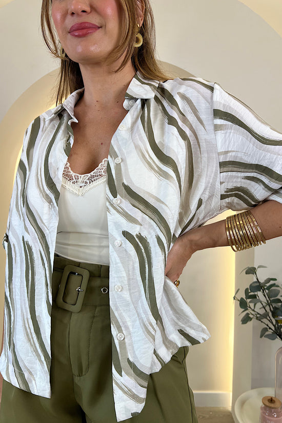 CAMISA ESTAMPADA ONDAS