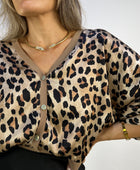 CAZADORA SATINADA LEOPARDO