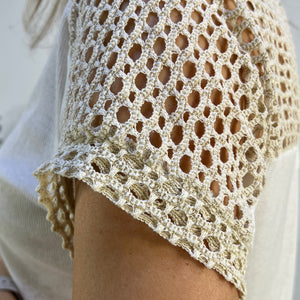 CAMISETA MANGA CORTA CROCHET