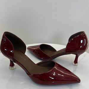 ZAPATO TACON SALON CHAROL GRANATE