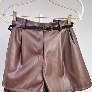 SHORT POLIPIEL CON CINTURON