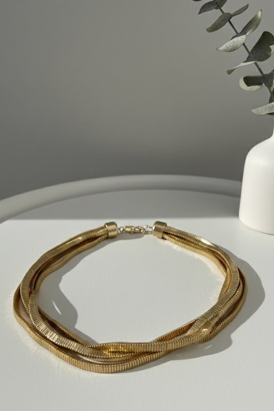 COLLAR ESLABONE MULTIPLES DORADOS