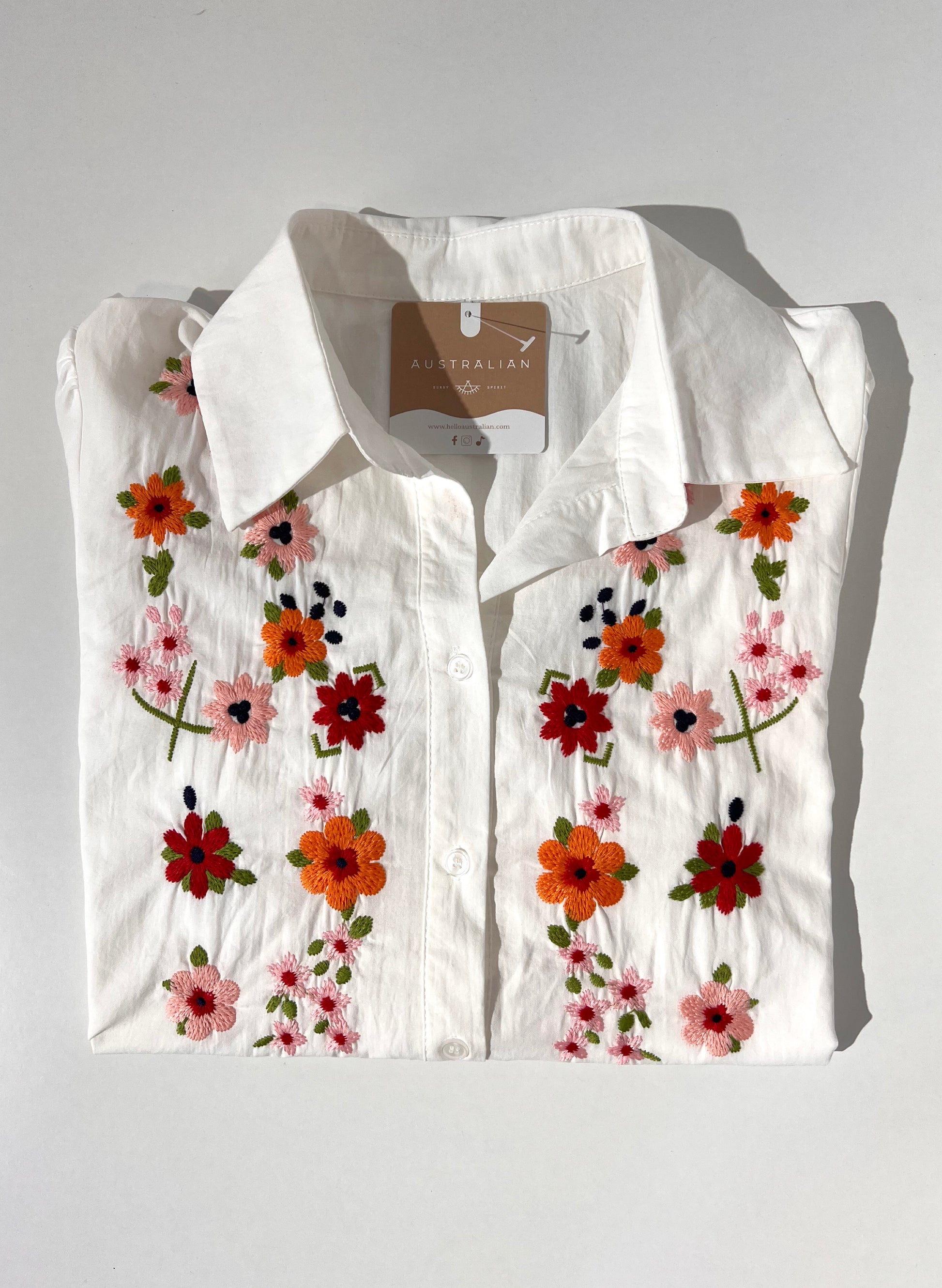 CAMISA MANGA CORTA FLORES MARGA