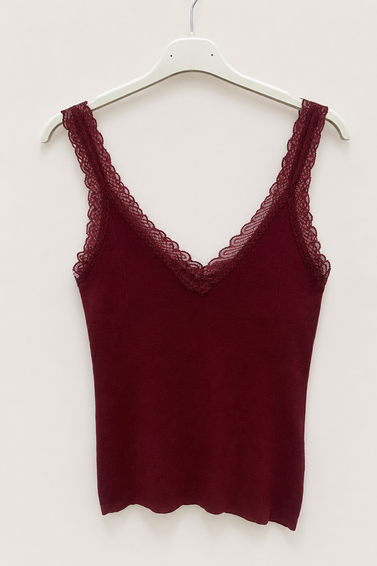 CAMISETA PUNTO PUNTILLA CLEO