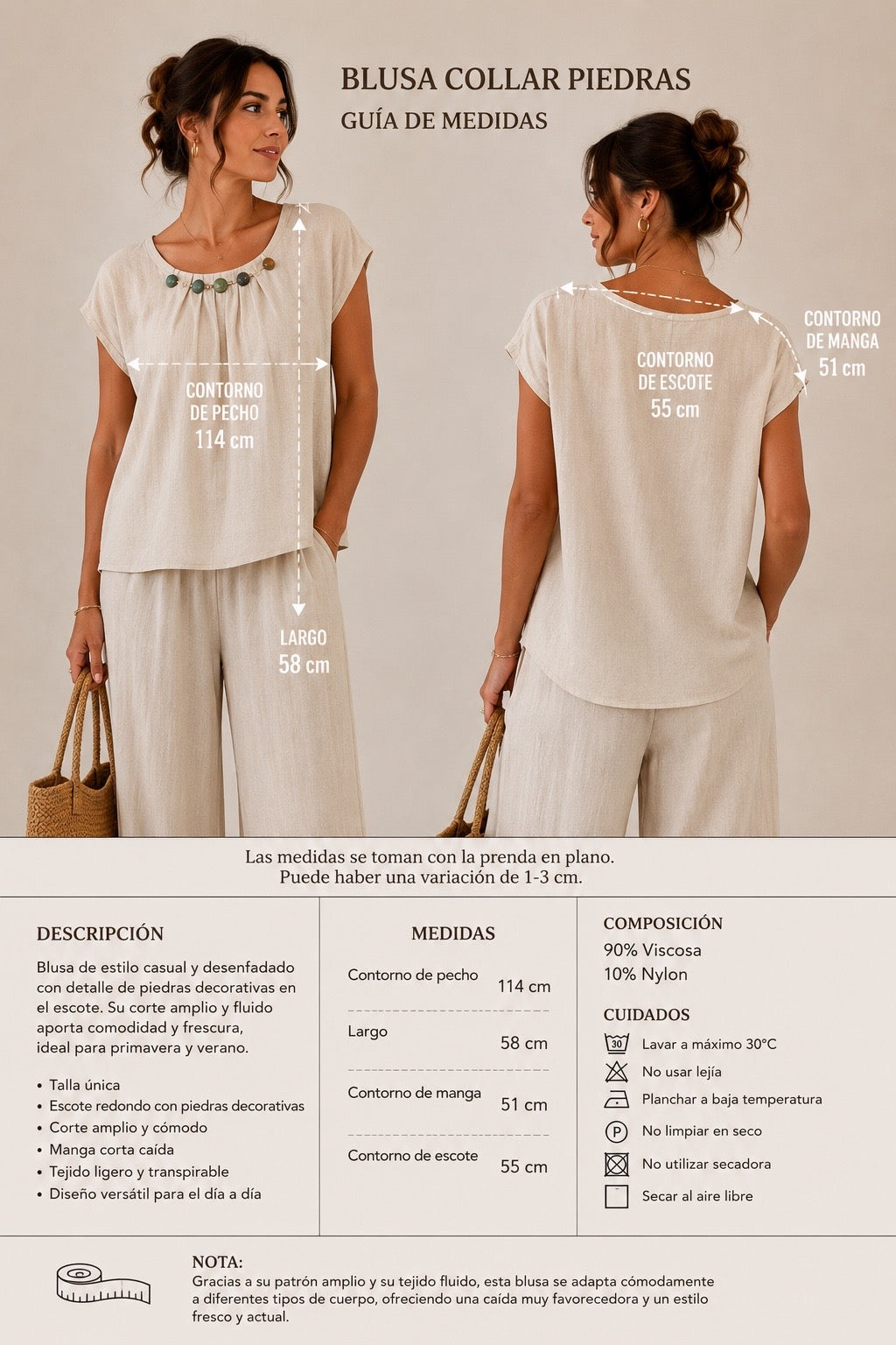 BLUSA DETALLE COLLAR CUELLO