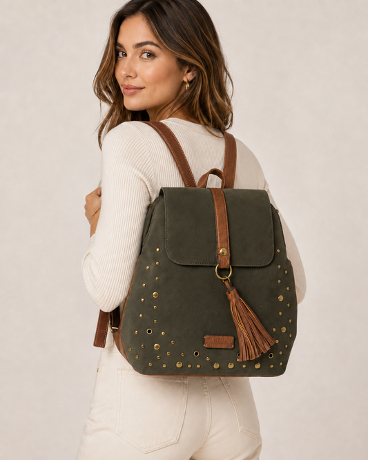 MOCHILA TACHUELAS VINTAGE