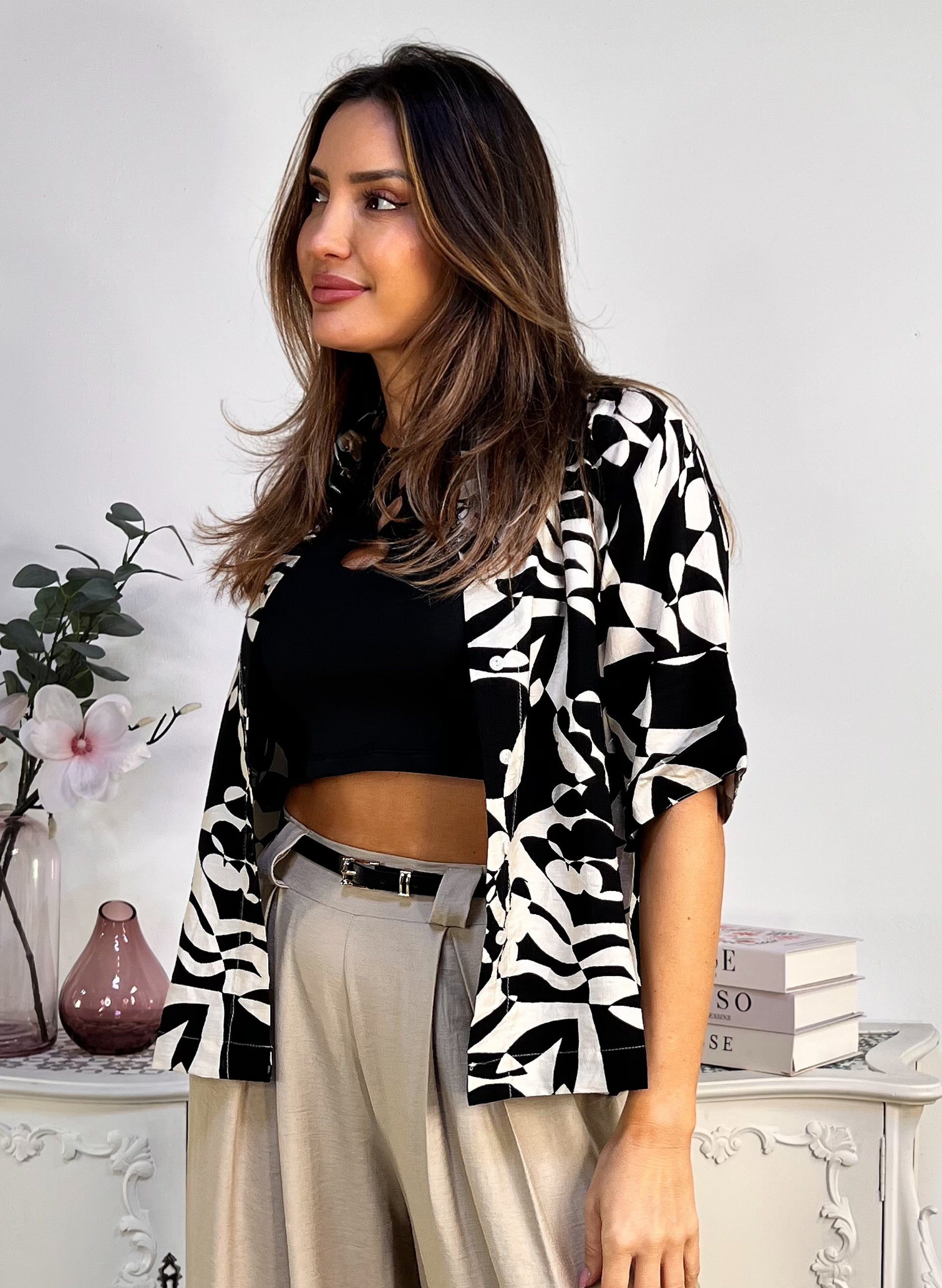 CAMISA MANGA CORTA DAKOTA BLACK
