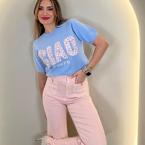 PANTALON BOLSILLOS BOTON NACAR ROSA