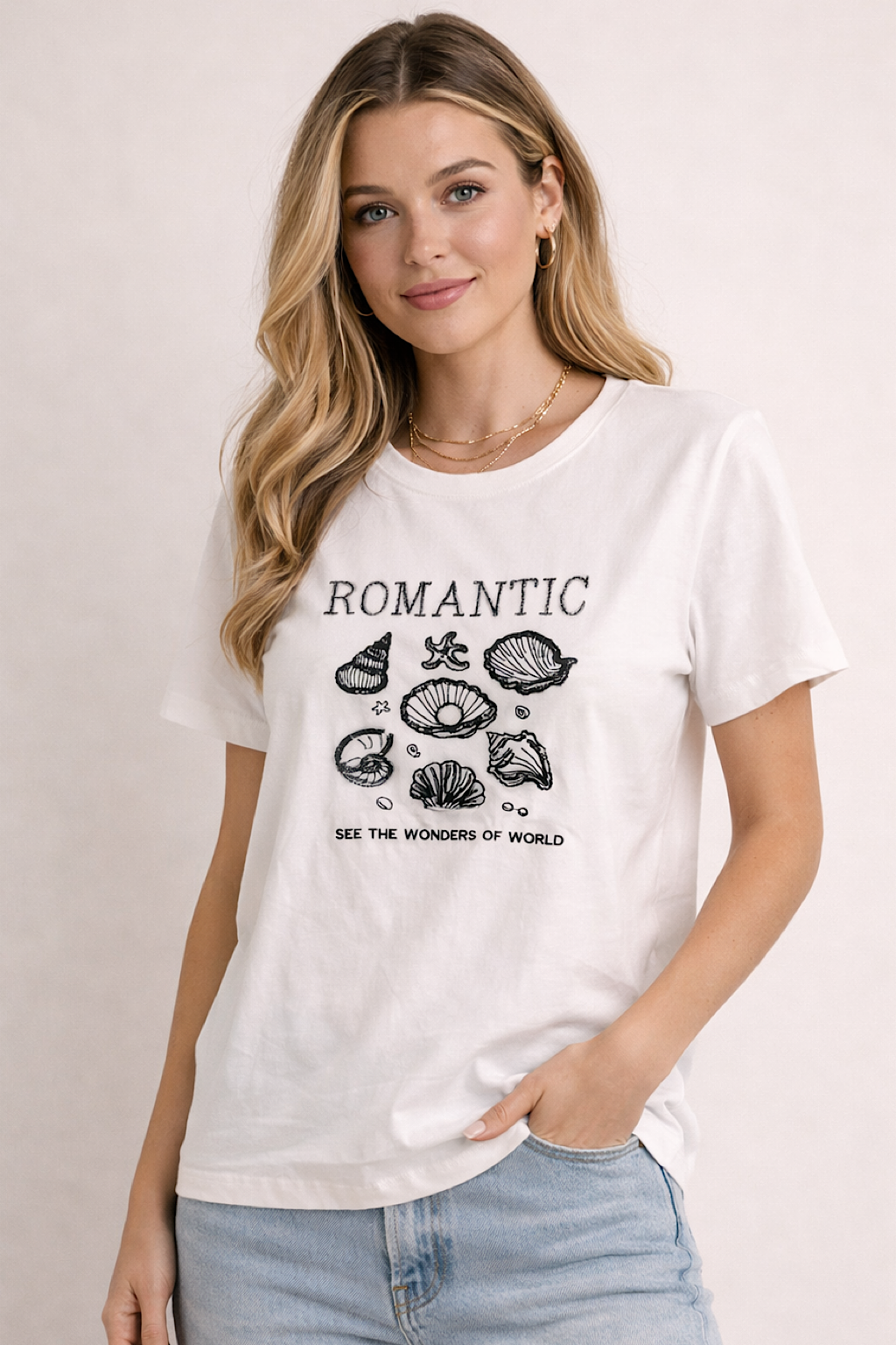 CAMISETA MANGA CORTA ROMANTIC