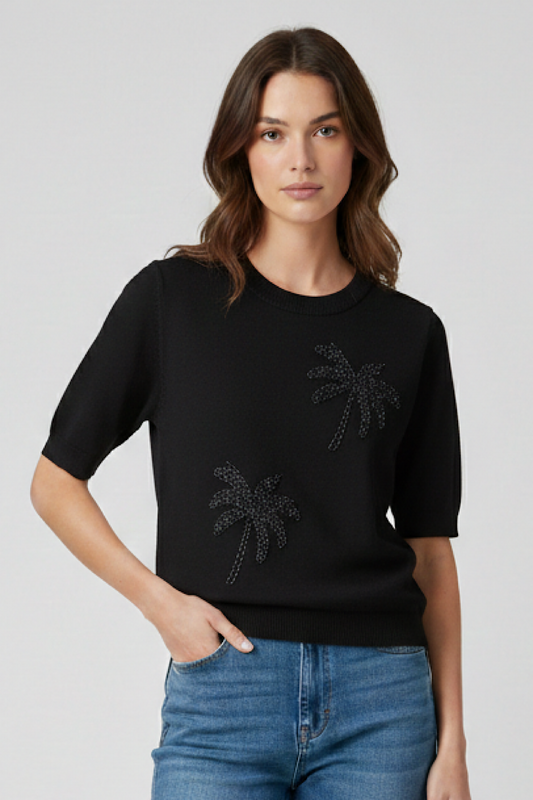 CAMISETA MANGA CORTA PALMERAS