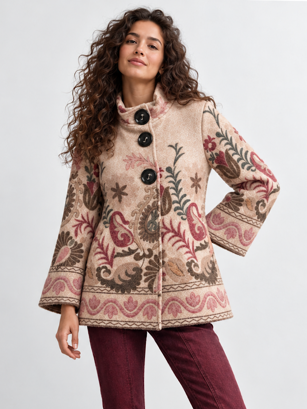 ABRIGO PAISLEY BOHEMIO