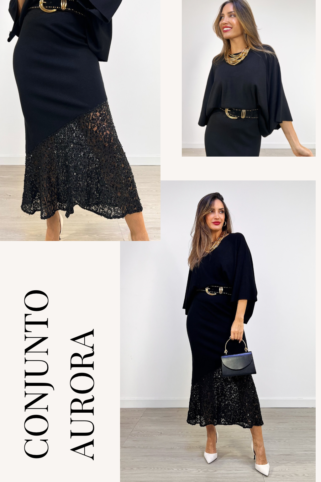 CONJUNTO AURORA LENTEJUELAS