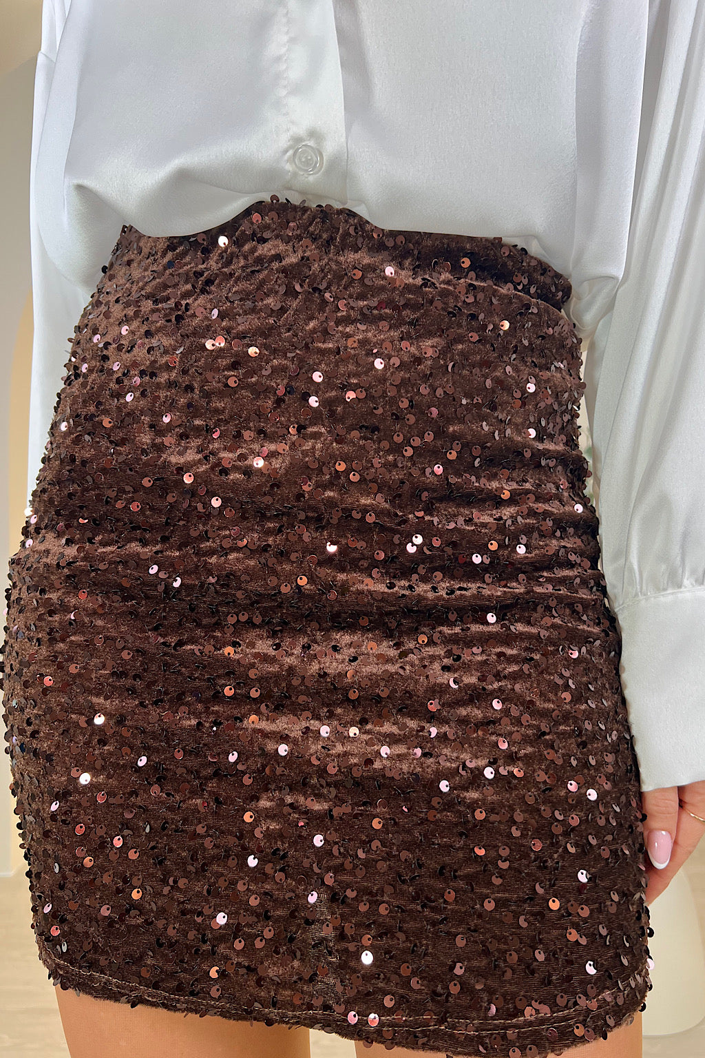 MINI FALDA LENTEJUELAS OLGA