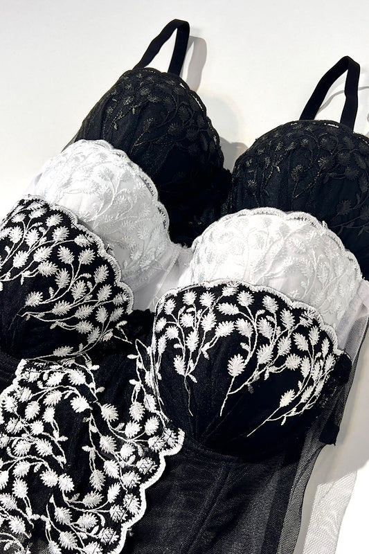 TOP CORSÉ BORDADO FLOREADO