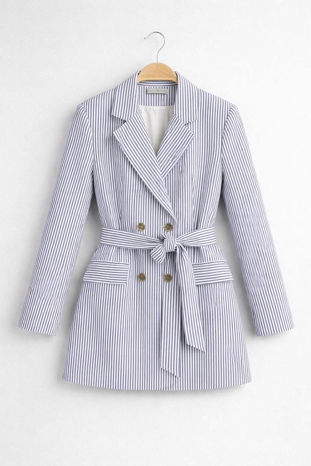 BLAZER RAYURES LONGILIGNE