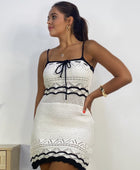 VESTIDO CORTO CROCHET