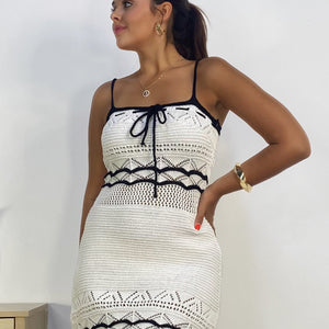 VESTIDO CORTO CROCHET