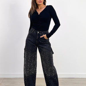 PANTALON BOMBACHO GALAXY NEGRO
