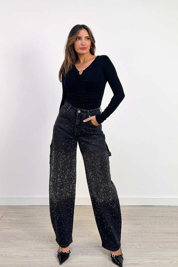 PANTALON BOMBACHO GALAXY NEGRO