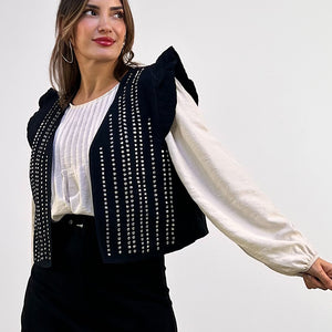 CHALECO TACHUELAS PAULA
