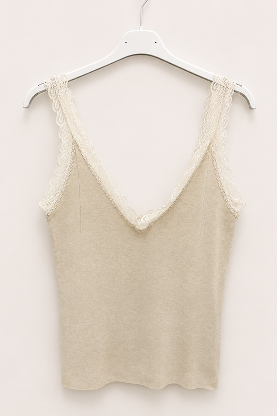 CAMISETA PUNTO PUNTILLA CLEO